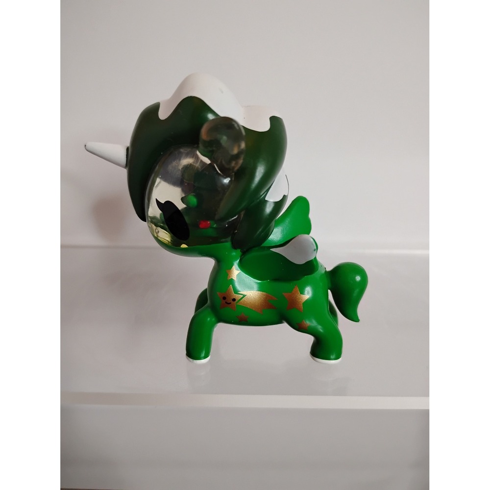 Tokidoki Unicorno Holiday Series Green Gold Star Snow Vinyl Figure 2.75 Inch